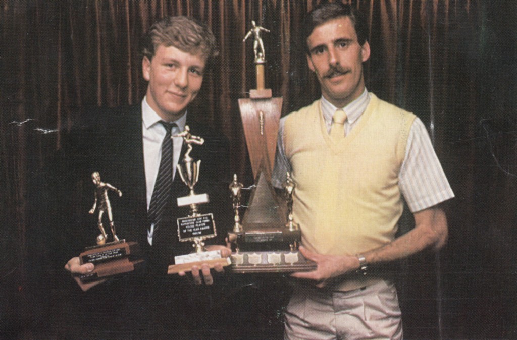 mick mcarthy jamie hoyland player and young player of the yr 1983 to 84