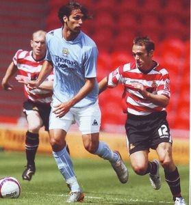 Doncaster away friendly 2007 to 08 samaras action