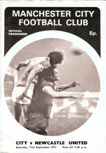 newcastle home 1971-72 programme