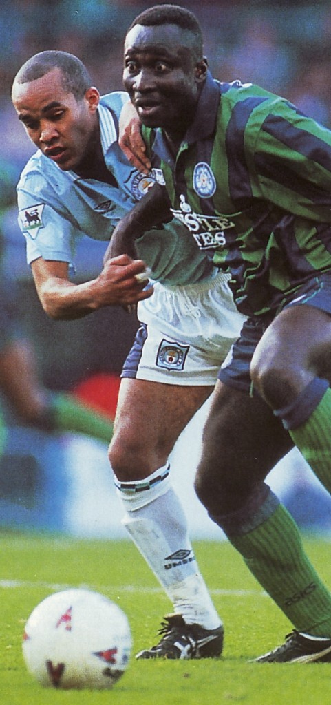 Leeds home 1995 to 96 action