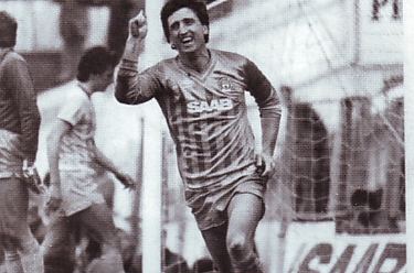 Cardiff home 1983 to 84 johnson goal