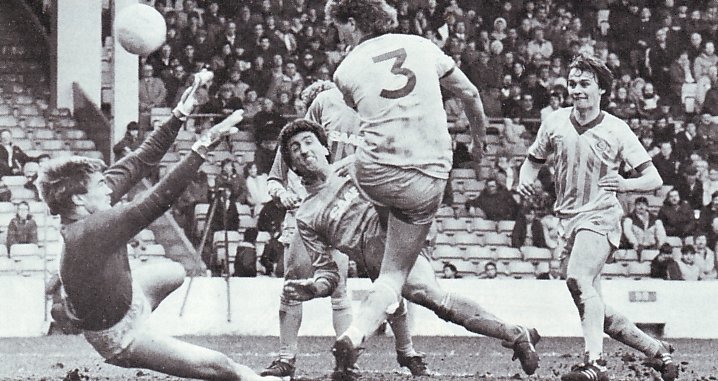 Cardiff home 1983 to 84 johnson goal2