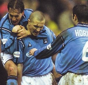 Preston home 2001 to 02 howey goal3