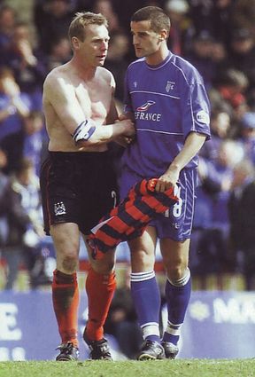 gillingham away 2001 to 02 pearce