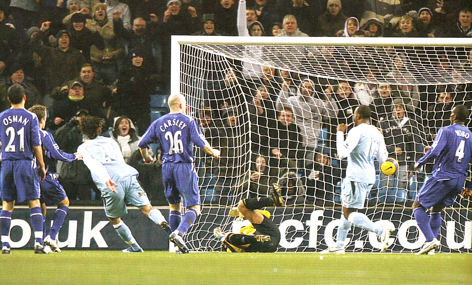 everton home 2006 to 07 samaras 1st goal