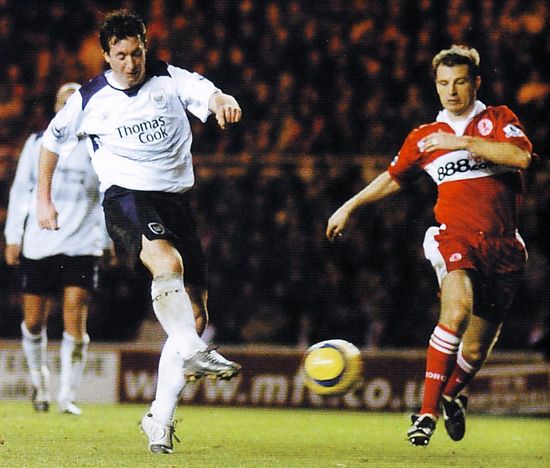 middlesbrough away 2004 to 05 FOWLER GOAL