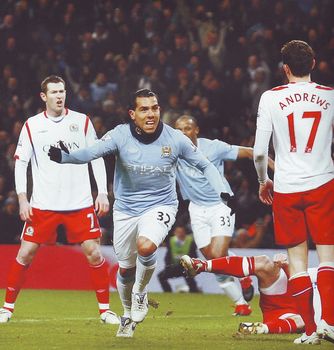 blackburn home 2009 to 10 tevez 1st goal