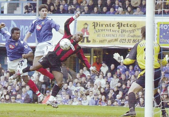 portsmouth away 2003 to 04 stefanovic pompey goal