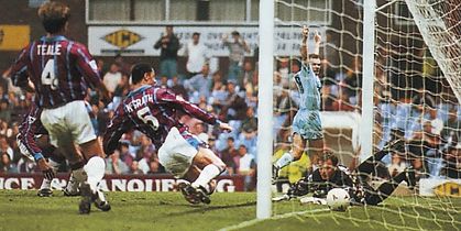 Aston Villa Away 1994 to 95 rosler goal