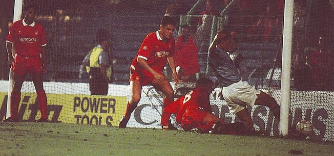 notts forest home 1991 to 92 quinn goal