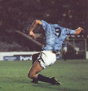 chester home rumbelows cup 1991 to 92 quinn citys 3rd goal