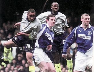 everton away 2000 to 01 jff whitley goal