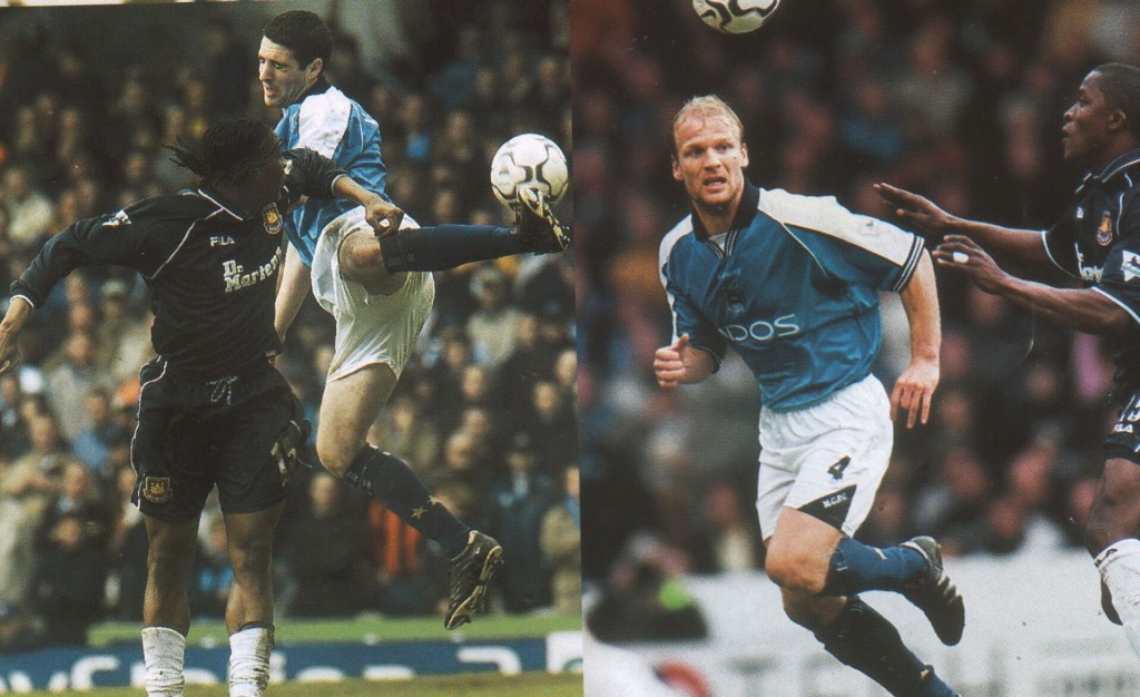 west ham home 2000 to 01 action
