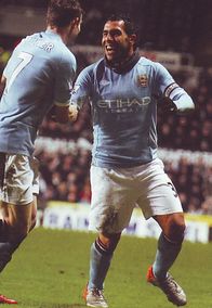 newcastle away 2010 to 11 1st tevez goal