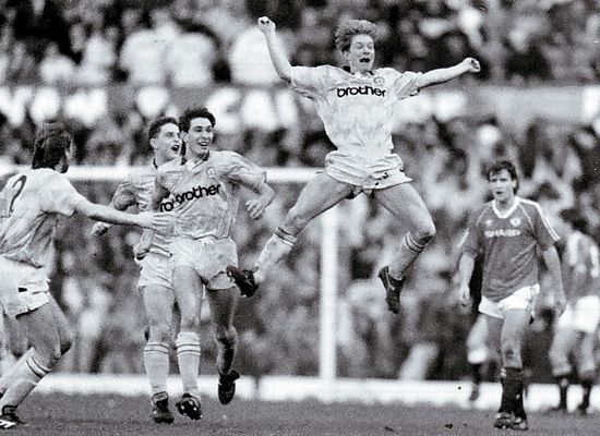 man utd away 1989 to 90 brightwell goal