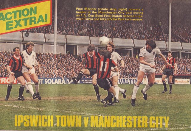 ipswich fa cup semi 1980 to 81 action