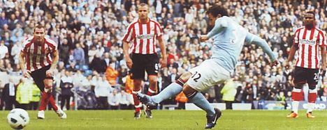 sunderland home 2010 to 11 tevez goal