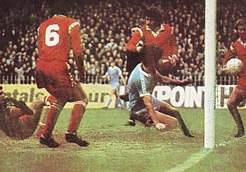 leicester home 1976 to 77 kidd 2nd goal2