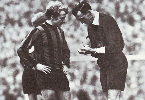 everton fa cup semi 1968 to 69 lee booked