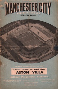 aston villa home 1962 to 63 prog