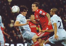 liverpool home carling cup 2011 to 12 agger wins penalty