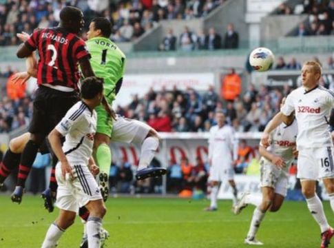 swansea away 2011 to 12 micah disallowed goal
