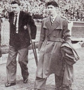 FA CUP FINAL 1954 to 55 hart and clarke after final