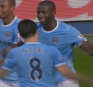 man united home 2013 to 14 yaya goal