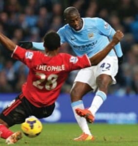 Cardiff home 2013 to 14 yaya goal