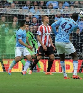 sunderland fa cup final 2013 to 14 yaya goal
