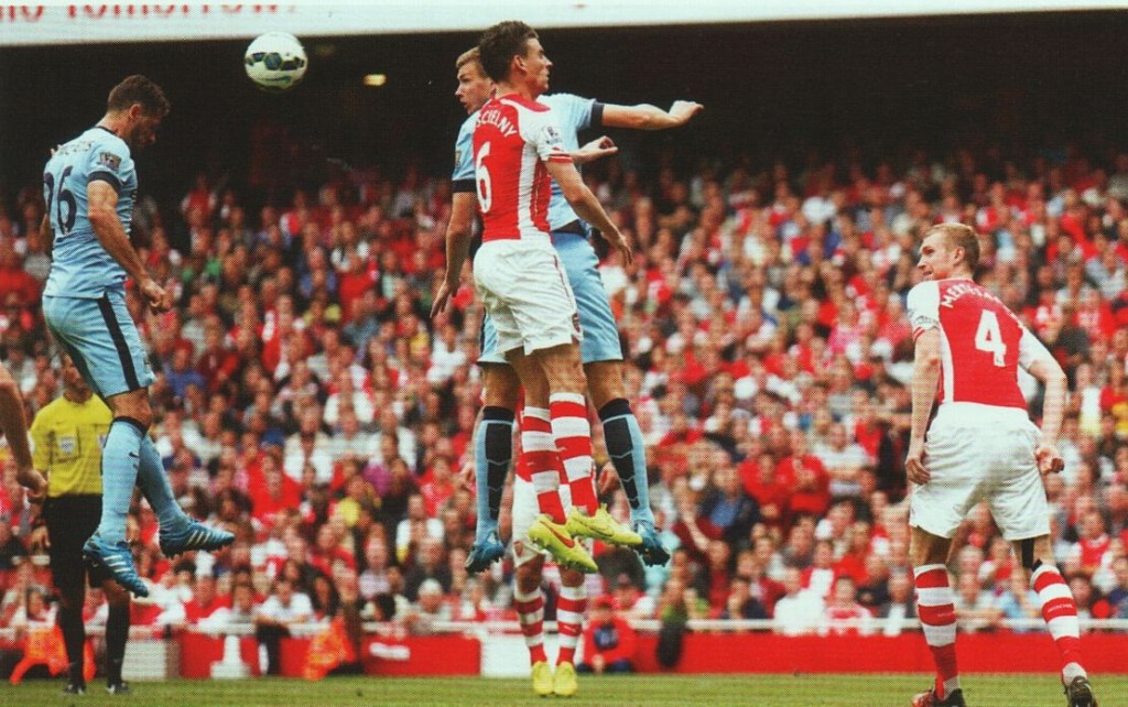 arsenal away 2014 to 15 demichelis goal