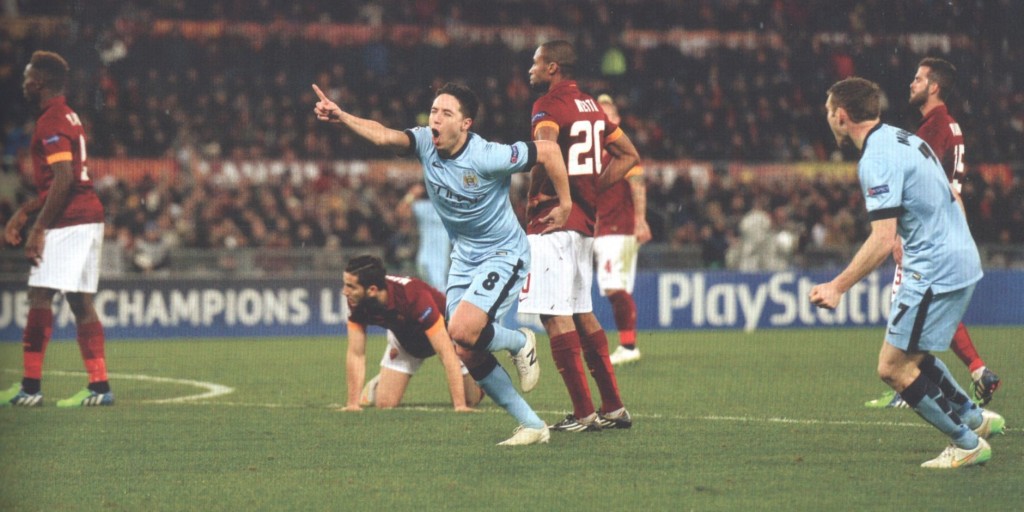 roma away 2014 to 15 nasri goal