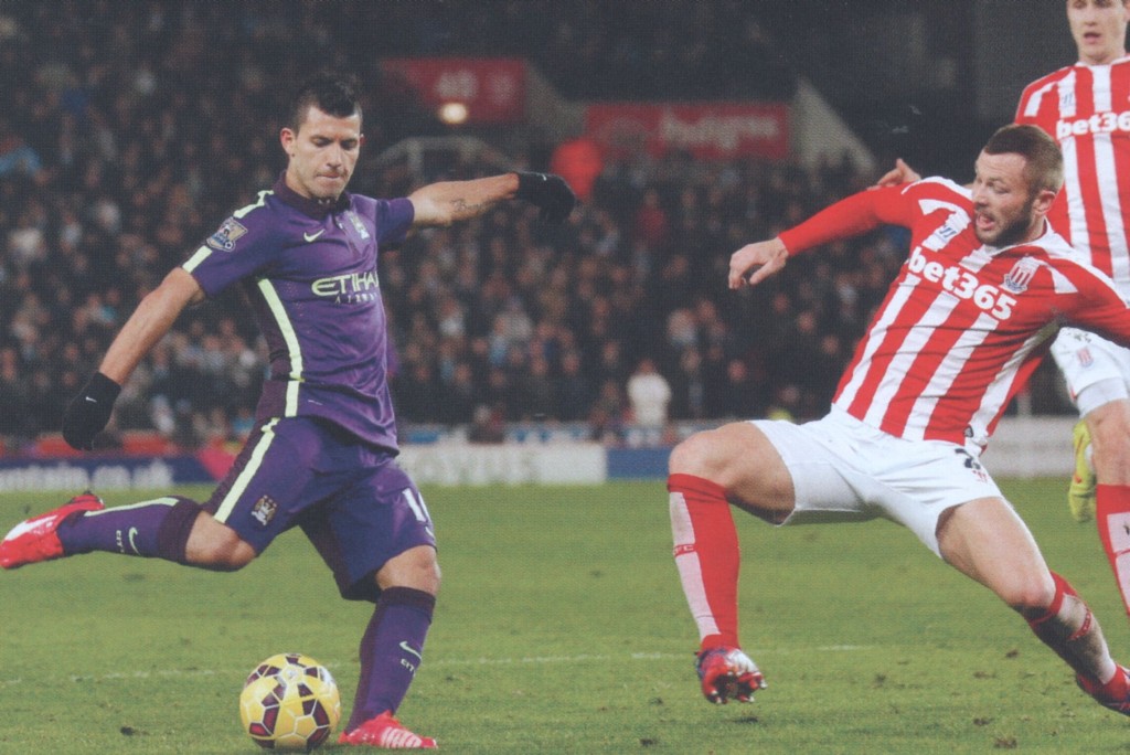 stoke away 2014 to 15 aguero 1st goal