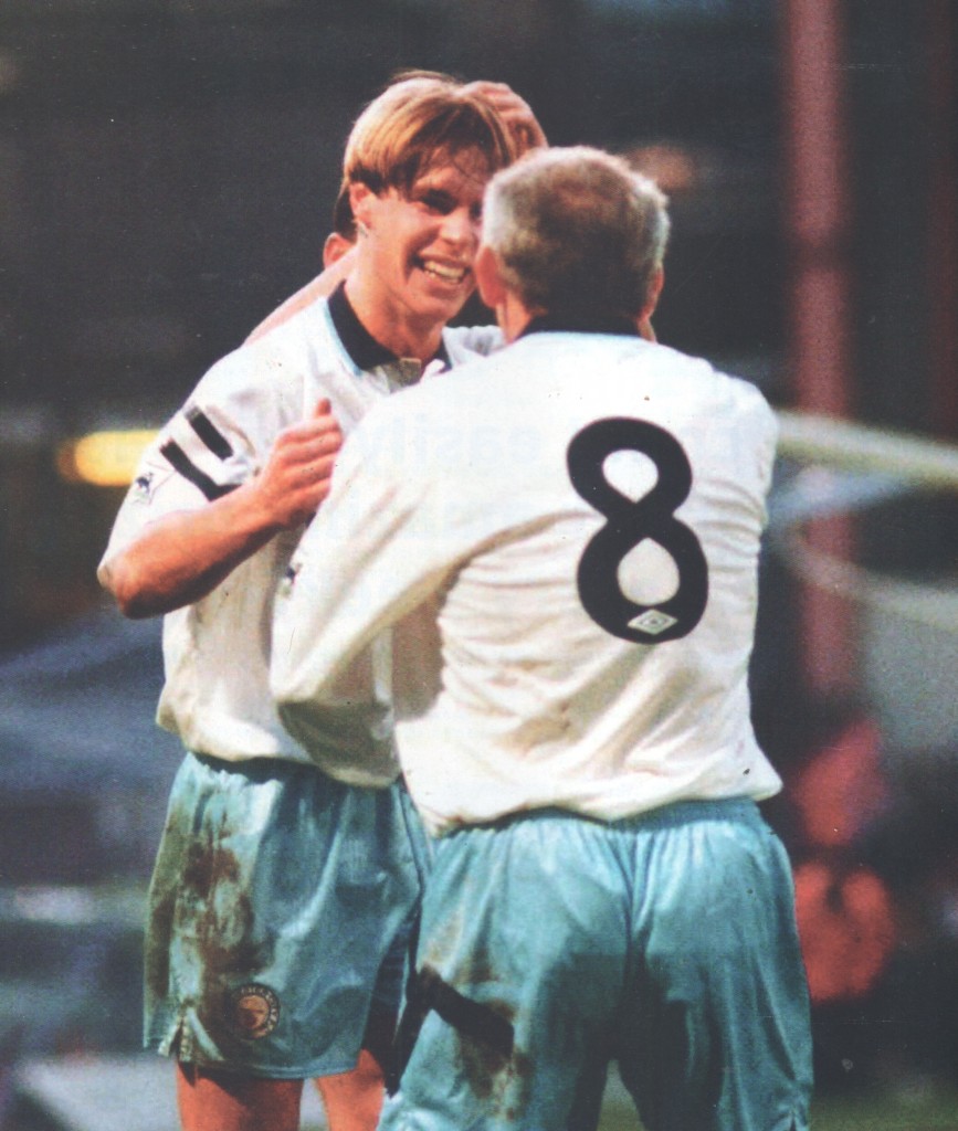 psv away friendly 1993 to 94 flitcroft goal