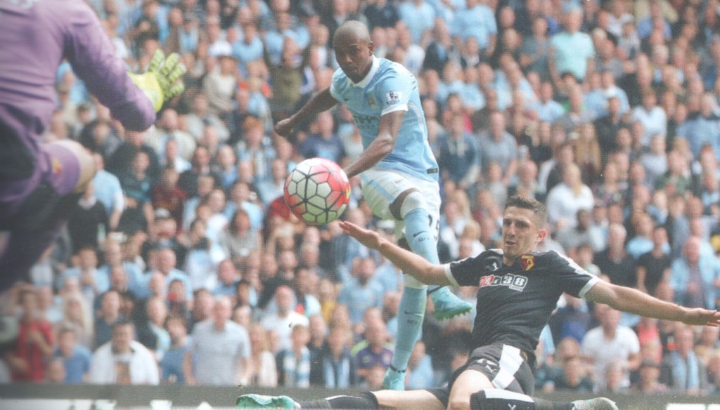 watford home 2015 to 16 fernandinho goal