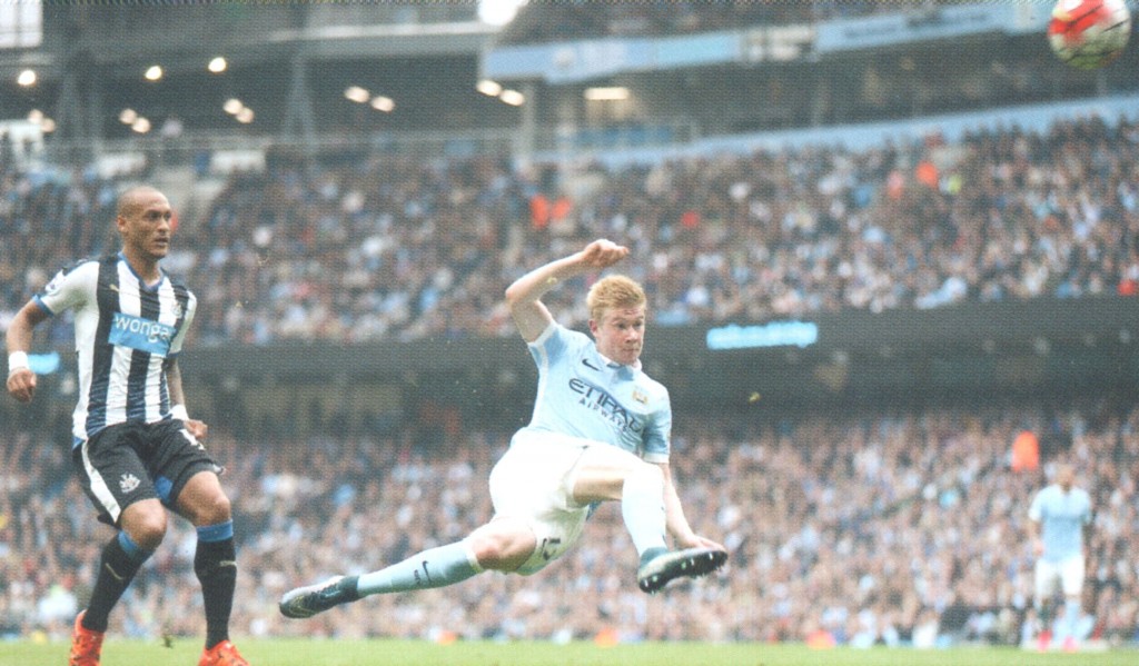 newcastle home 2015 to 16 de bruyne goal