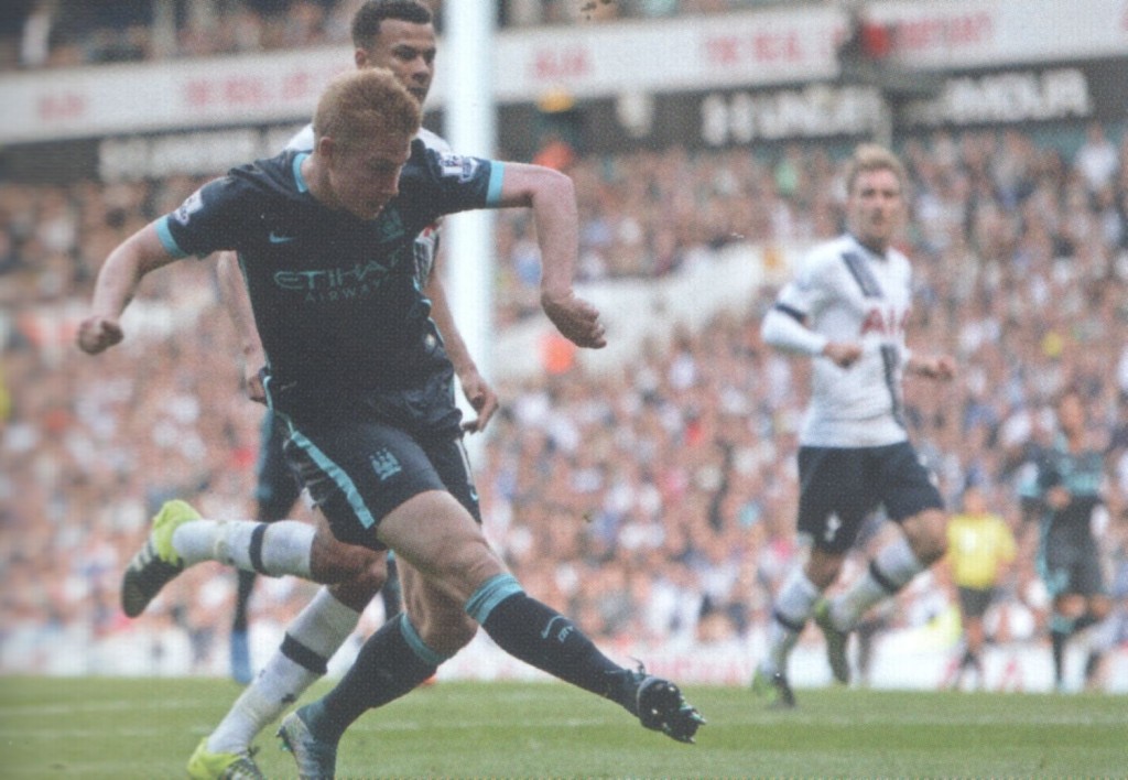 tottenham away 2015 to 16 de bruyne goal
