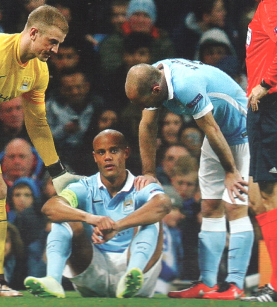 dynamo kiev home 2015 to 16 Kompany injury