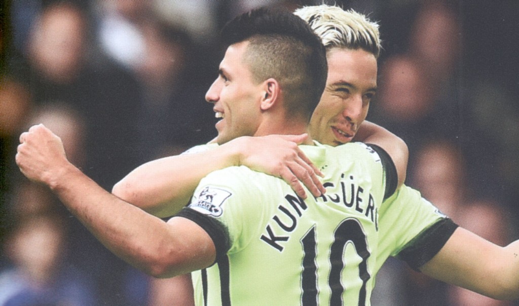 chelsea away 2015 to 16 aguero 3rd goal