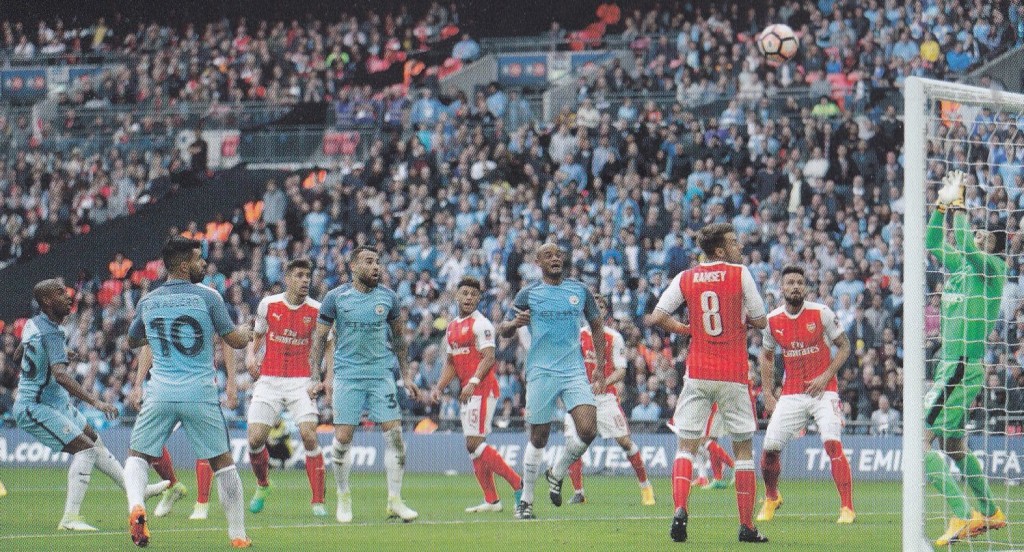 Arsenal FA Cup semi 2016 to 17 action
