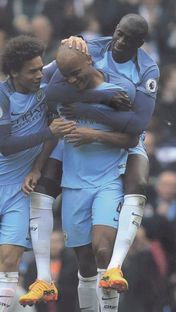 Crystal Palace home 2016 to 17 kompany goal