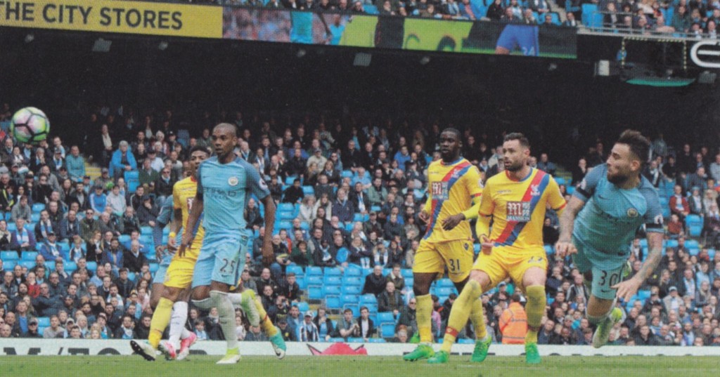 Crystal Palace home 2016 to 17 otamendi goal