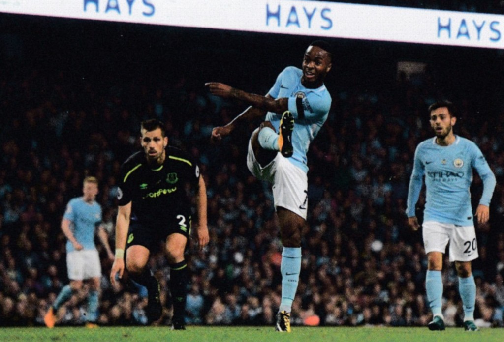 everton home 2017 to 18 sterling goal