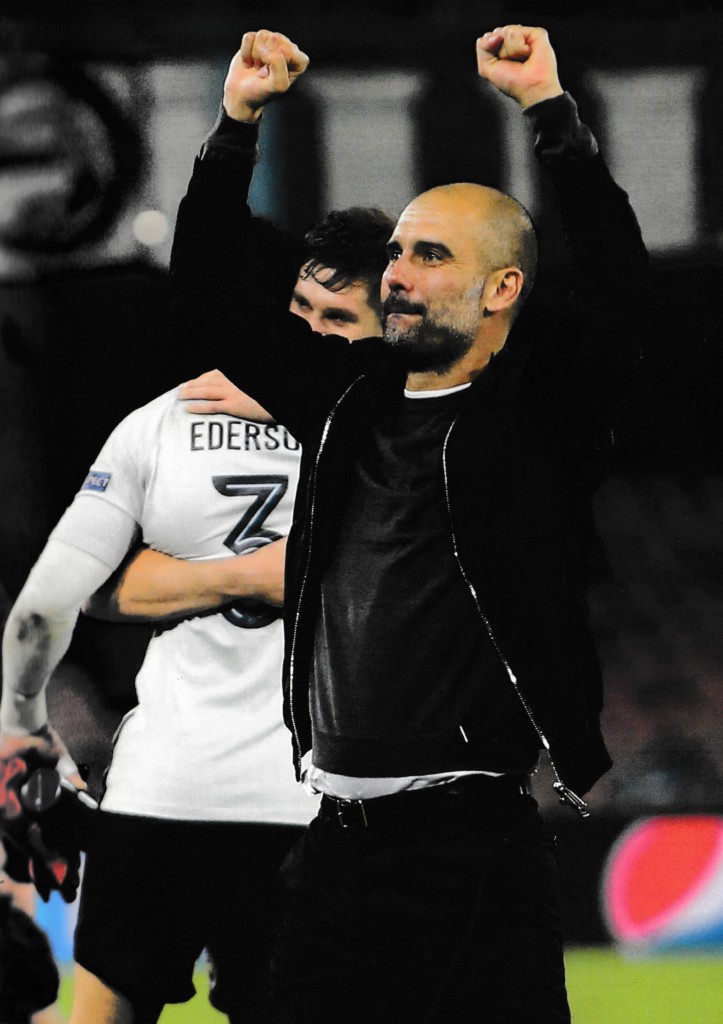 napoli away 2017 to 18 pep celebrates