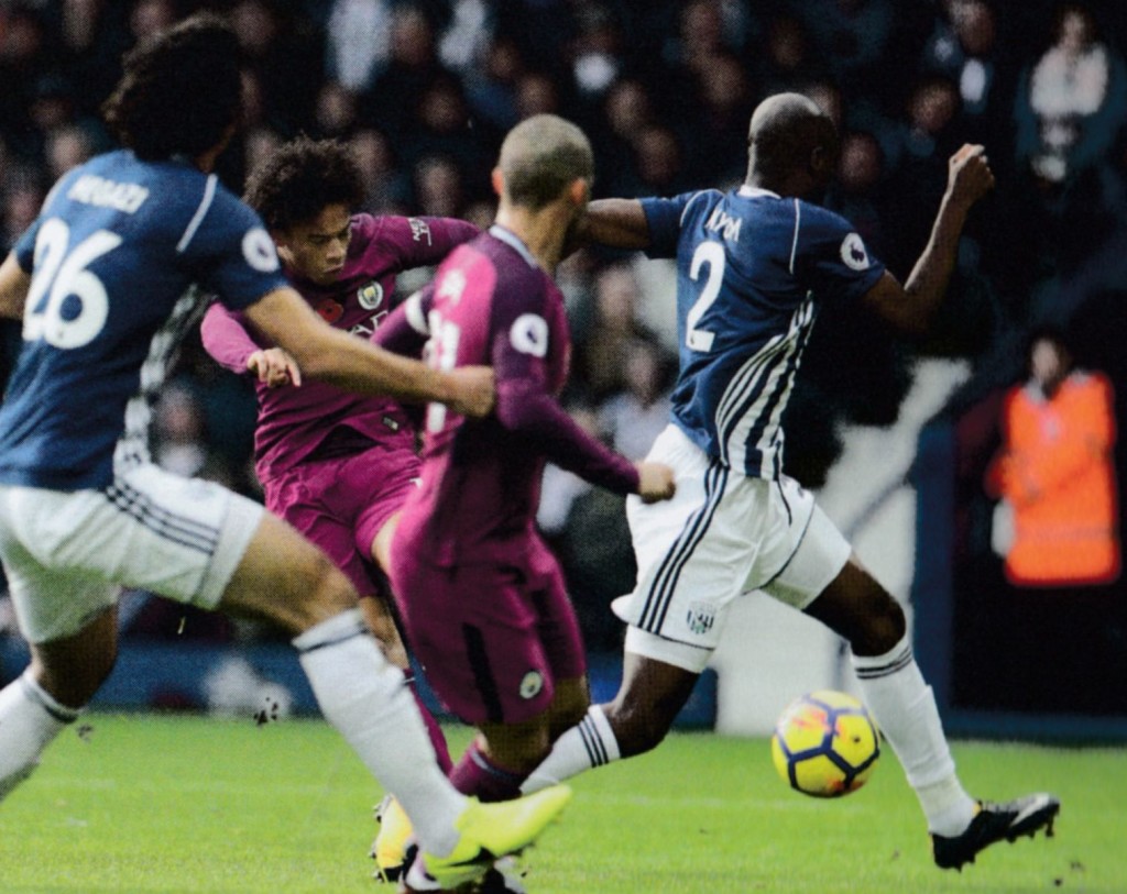 west brom away 2017 to 18 sane goal