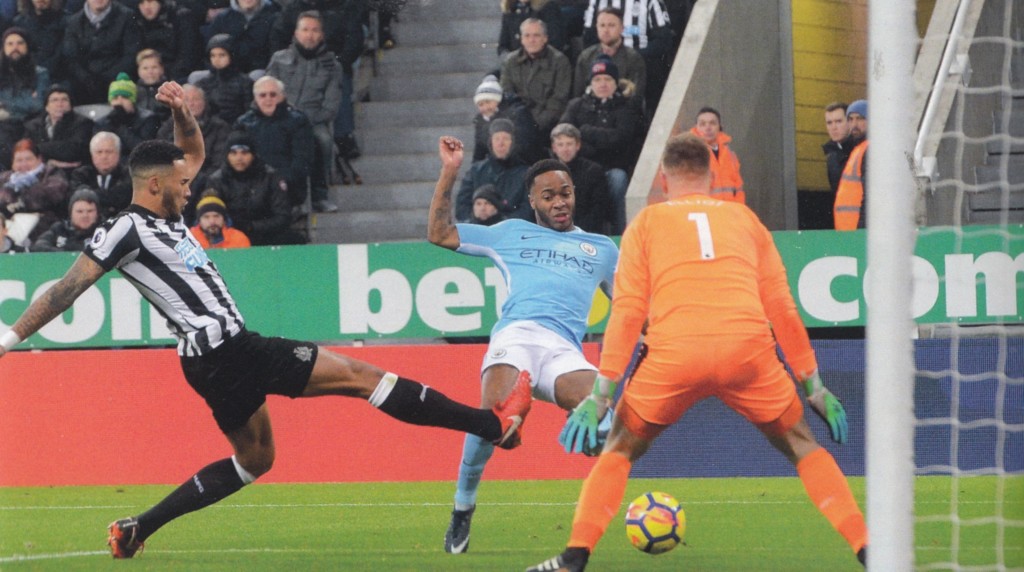newcastle away 2017 to 18 sterling goal