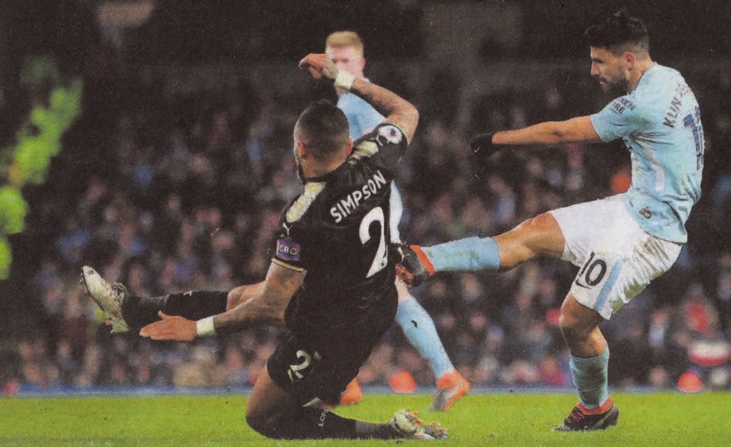 leicester home 2017 to 18 agueros 4th goal