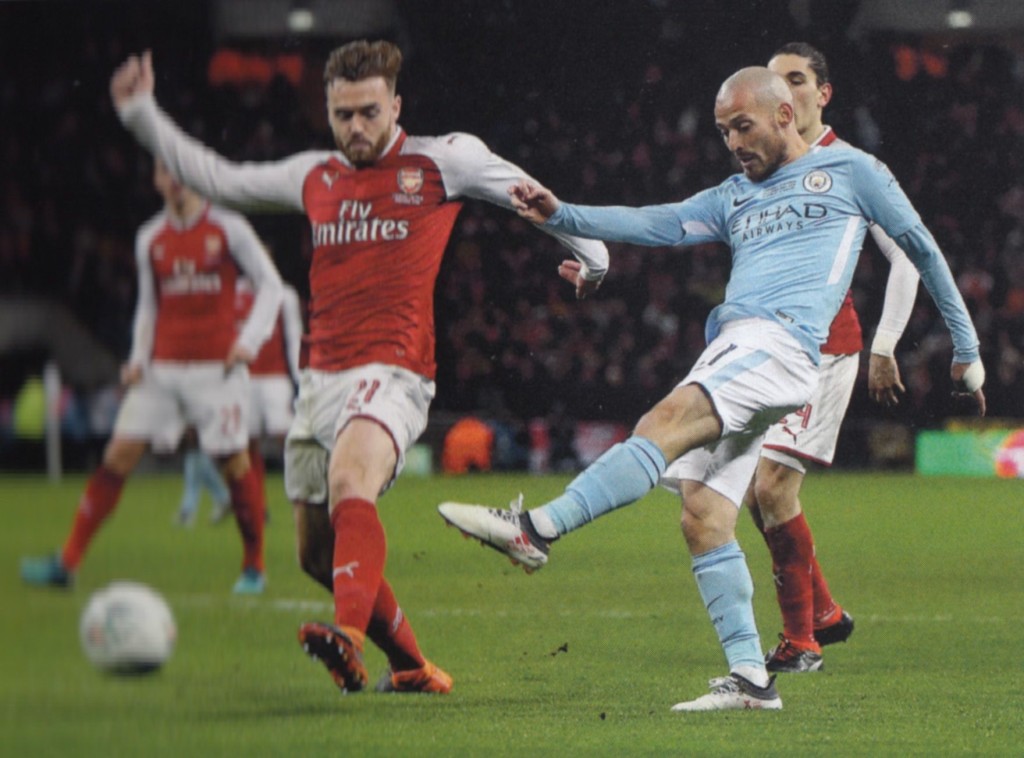 arsenal league cup final 2017 to 18 silva 1