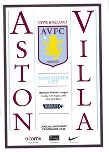 Aston villa away 2008 to 09 proga