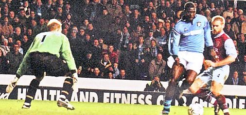 Aston villa home 2002 to 03 2nd foe goal
